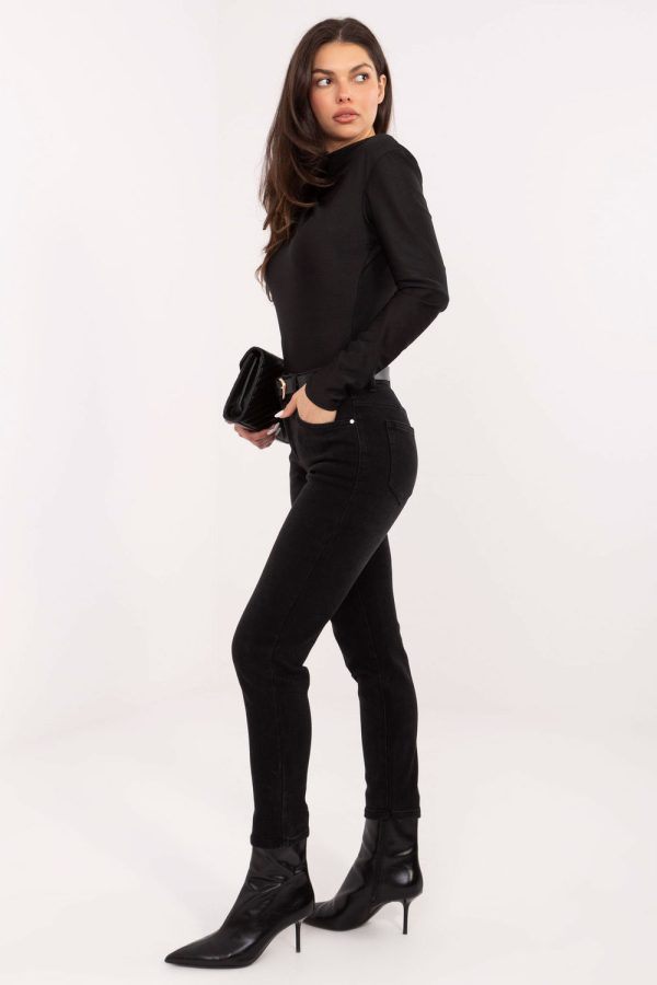 Black Jeans in Pants, Trousers, Shorts with Cotton, Spandex, Polyester and Viscose