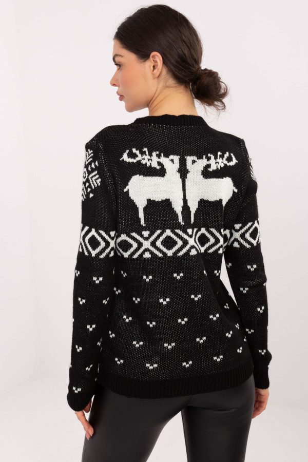 Black Jumper in Sweaters, Pullovers, Jumpers, Turtlenecks, Boleros, Shrugs with Acrylic