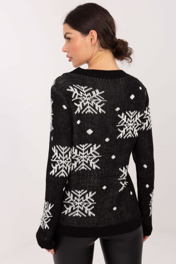 Black Jumper in Sweaters, Pullovers, Jumpers, Turtlenecks, Boleros, Shrugs with Acrylic