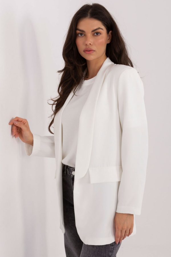 Beige Jacket in Jackets, Vests For Women with Polyester and Viscose