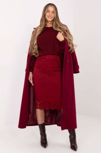 Red Skirt in Skirts with Polyester and Viscose