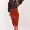 Orange Skirt in Skirts with Polyester and Viscose