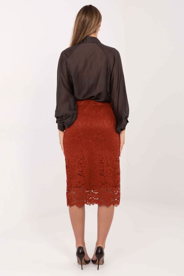 Orange Skirt in Skirts with Polyester and Viscose