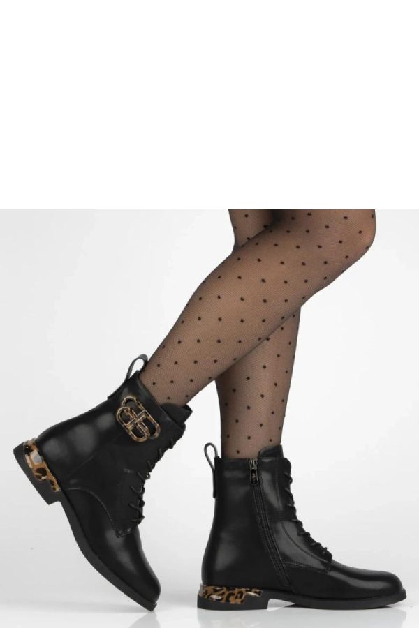 Black Boots in Women`s Ankle Boots & Booties with Fabric, Footbed, Upper Height and Heel Height