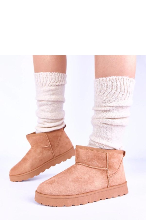 Brown Snow Boots in Women`s Ankle Boots & Booties with Fabric, Footbed and Platform Height