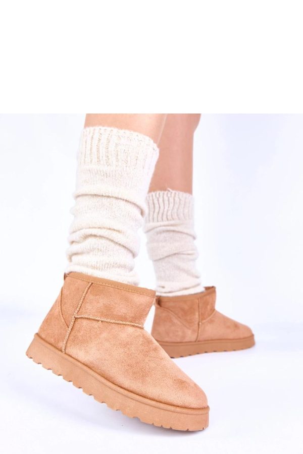 Brown Snow Boots in Women`s Ankle Boots & Booties with Fabric, Footbed and Platform Height
