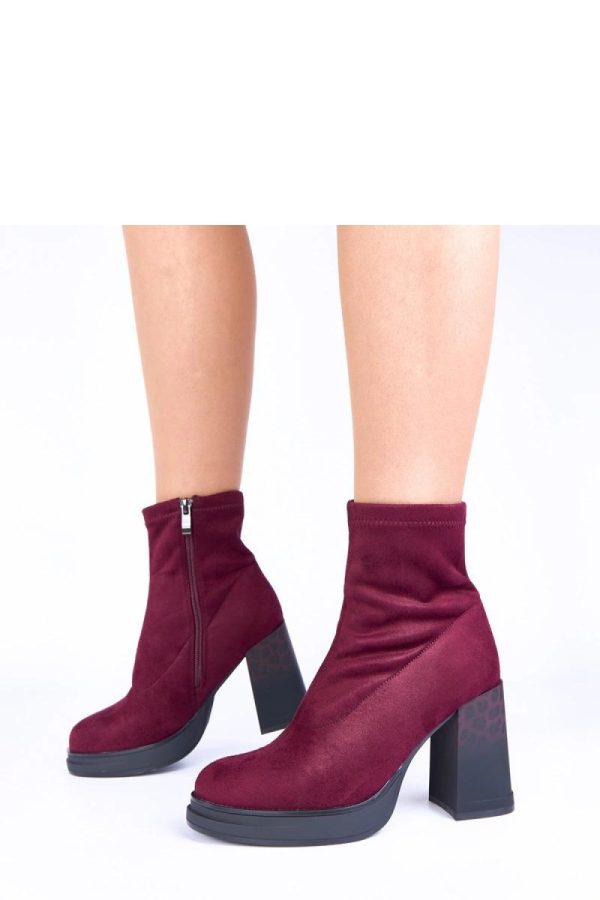 Red Heel Boots....Fabric, Footbed, Upper Height and Heel Height