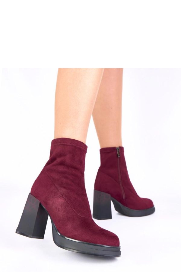 Red Heel Boots....Fabric, Footbed, Upper Height and Heel Height