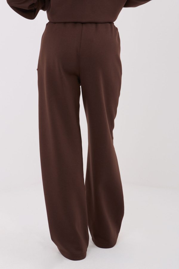 Brown Tracksuit Trousers in Pants, Trousers, Shorts with Spandex, Polyester and Viscose