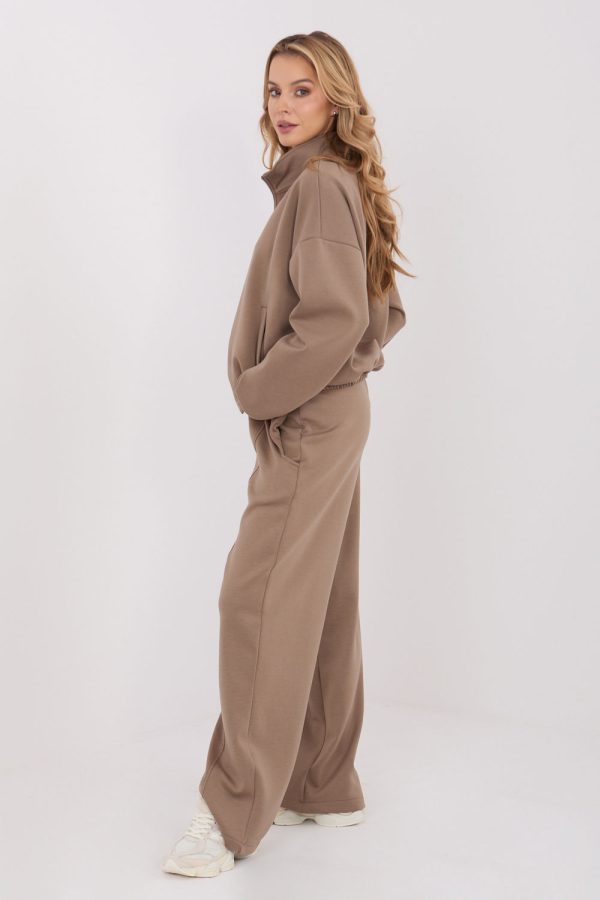 Beige Tracksuit Trousers in Pants, Trousers, Shorts with Spandex, Polyester and Viscose