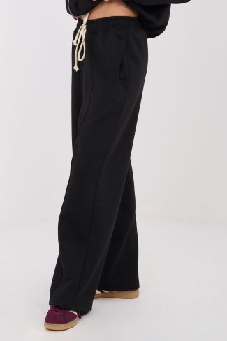 Black Tracksuit Trousers in Pants, Trousers, Shorts with Spandex, Polyester and Viscose