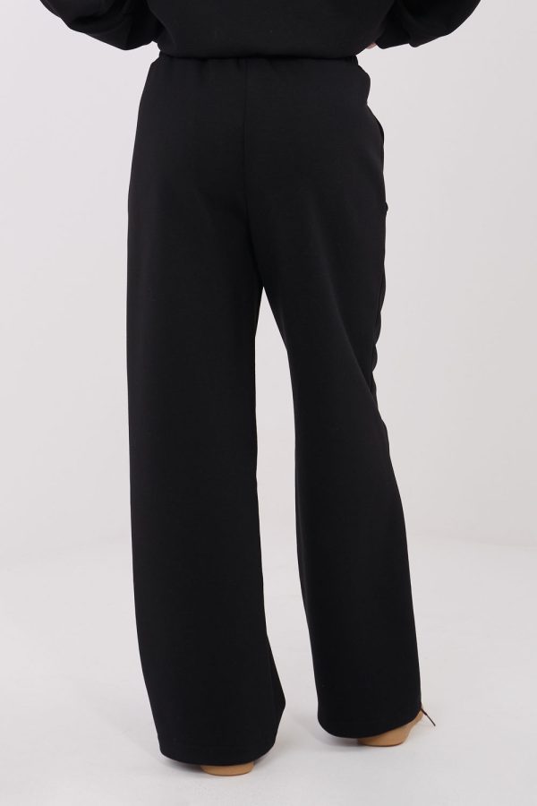 Black Tracksuit Trousers in Pants, Trousers, Shorts with Spandex, Polyester and Viscose