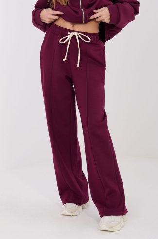Red Tracksuit Trousers in Pants, Trousers, Shorts with Spandex, Polyester and Viscose