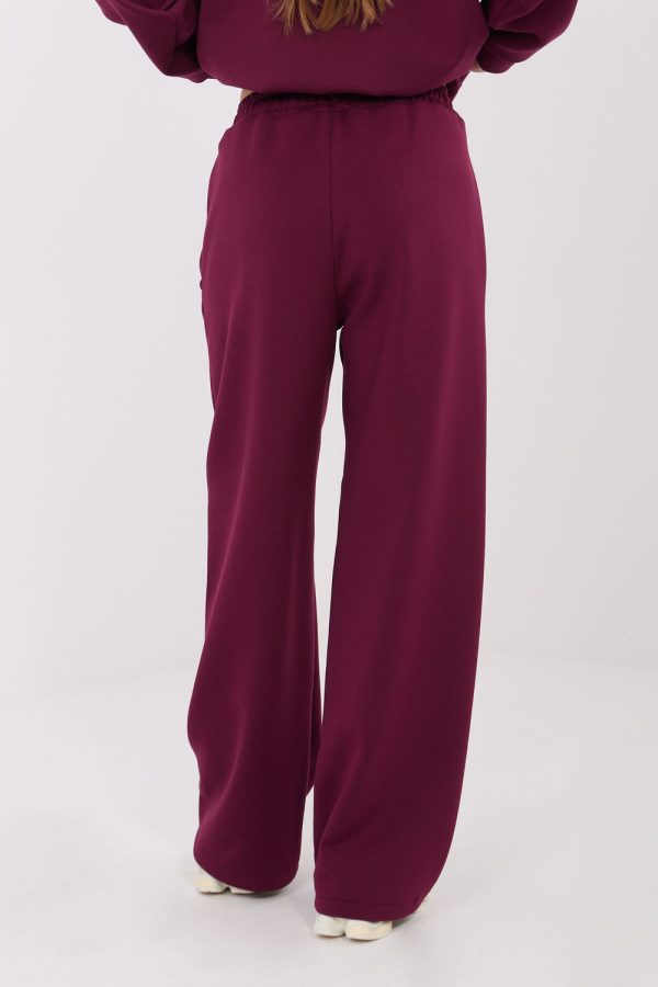 Red Tracksuit Trousers in Pants, Trousers, Shorts with Spandex, Polyester and Viscose