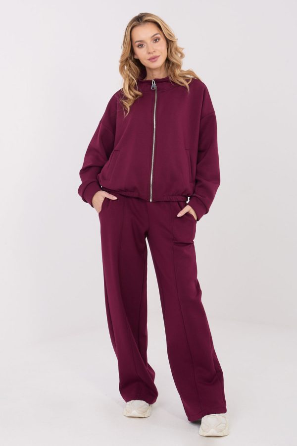 Red Sweatshirt in Sweatshirts For Women with Spandex, Polyester and Viscose