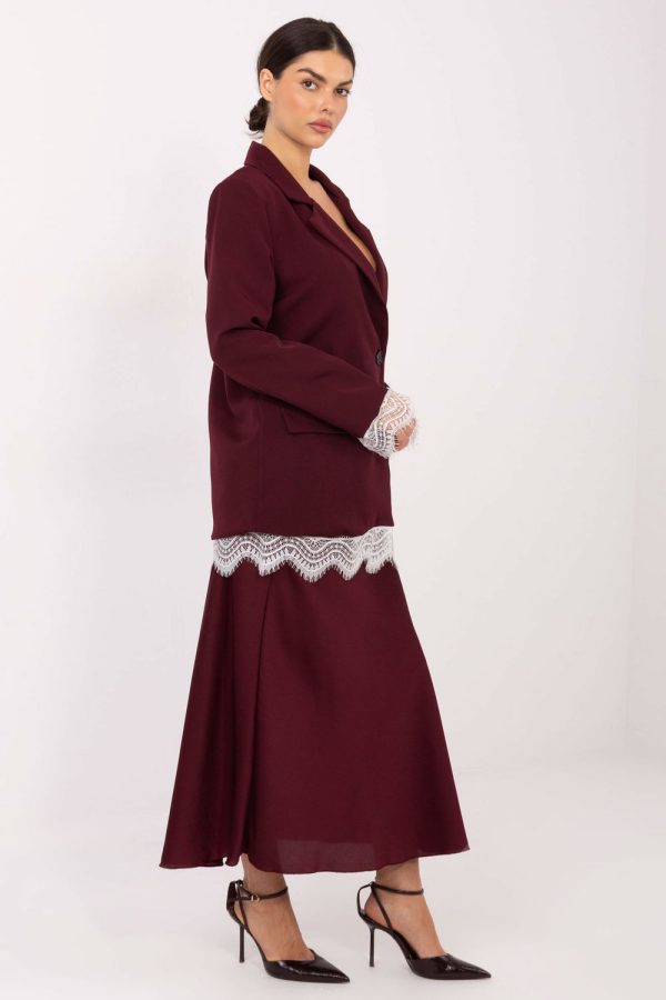 Red Jacket in Jackets, Vests For Women with Spandex and Polyester