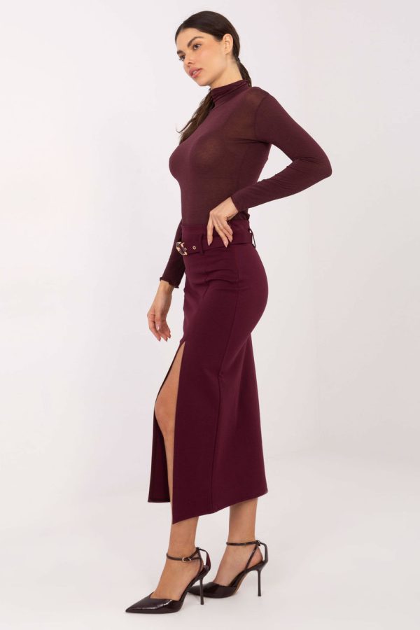 Red Skirt in Skirts with Spandex, Nylon and Viscose