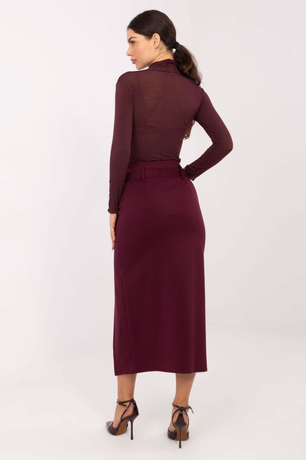 Red Skirt in Skirts with Spandex, Nylon and Viscose