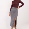 Grey Skirt in Skirts with Spandex, Polyester and Viscose