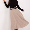 1106473 Beige Skirt in Skirts with Spandex and Polyester