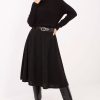 Black Skirt in Skirts with Spandex and Polyester