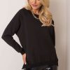 Black Sweatshirt in Sweatshirts For Women with Cotton and Spandex