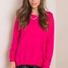1106516 Pink Sweatshirt in Sweatshirts For Women with Cotton and Spandex