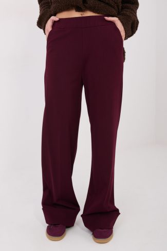 Red Women's Pants in Pants, Trousers, Shorts with Spandex, Nylon and Viscose