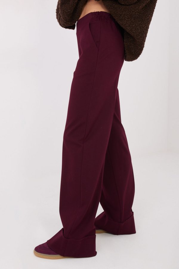 Red Women's Pants in Pants, Trousers, Shorts with Spandex, Nylon and Viscose