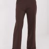 Brown Women's Pants in Pants, Trousers, Shorts with Spandex, Nylon and Viscose