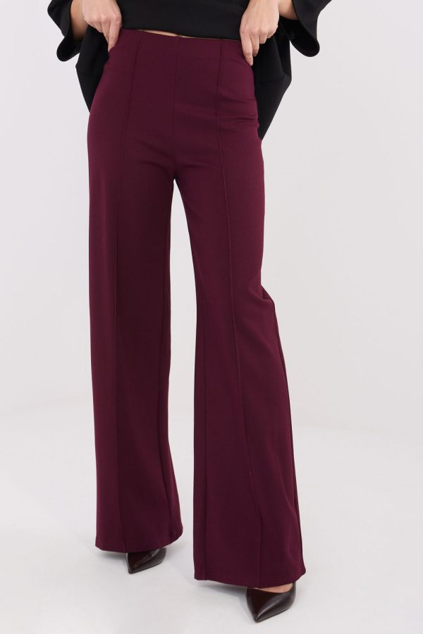 Red Women's Pants in Pants, Trousers, Shorts with Spandex, Nylon and Viscose