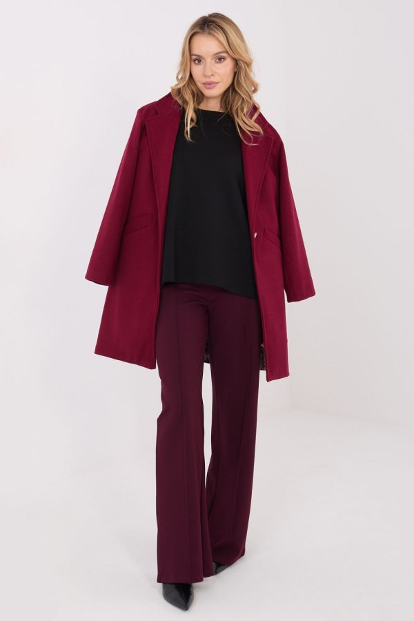 Red Women's Pants in Pants, Trousers, Shorts with Spandex, Nylon and Viscose