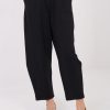 Black Women's Pants in Pants, Trousers, Shorts with Spandex, Nylon and Viscose