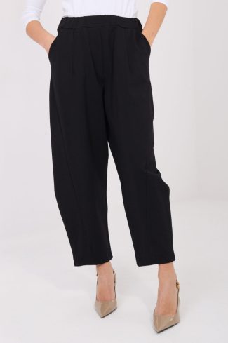 Black Women's Pants in Pants, Trousers, Shorts with Spandex, Nylon and Viscose