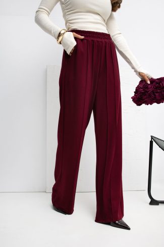 Red Tracksuit Trousers in Pants, Trousers, Shorts with Spandex and Viscose