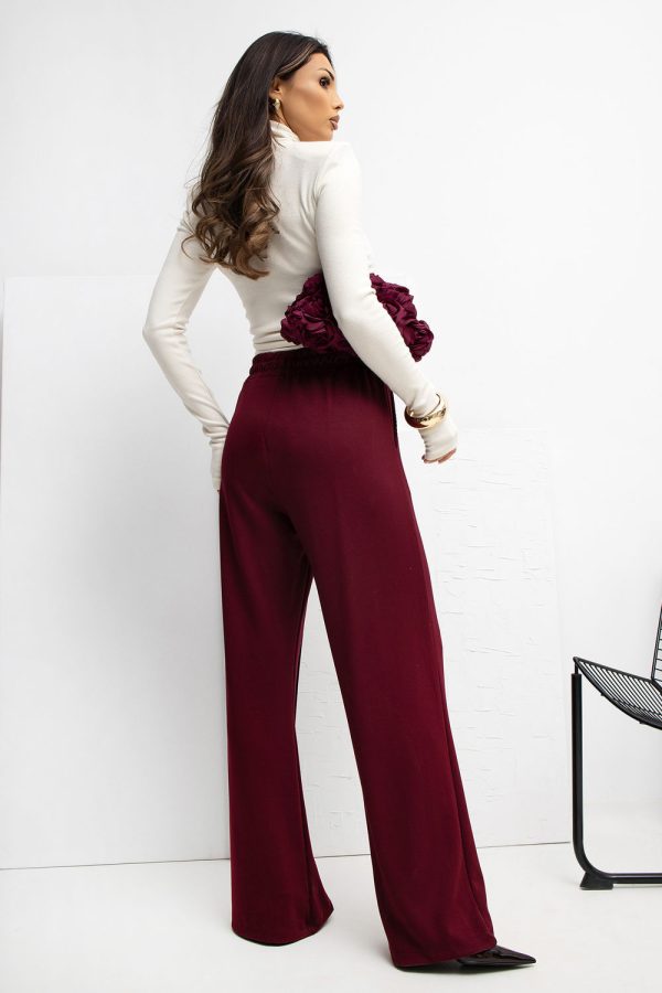 Red Tracksuit Trousers in Pants, Trousers, Shorts with Spandex and Viscose