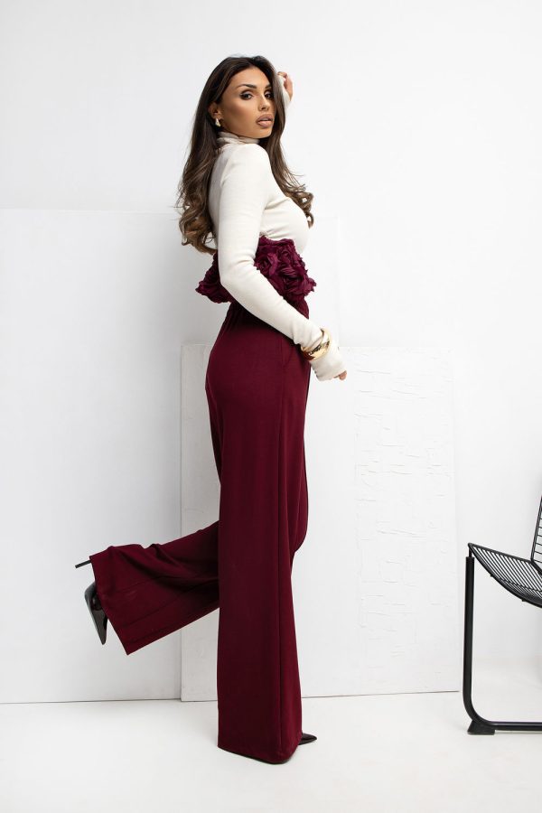 Red Tracksuit Trousers in Pants, Trousers, Shorts with Spandex and Viscose