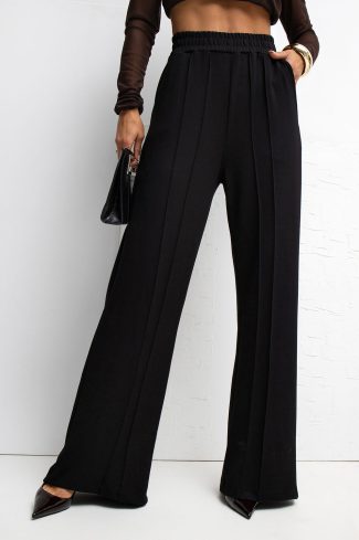 Black Tracksuit Trousers in Pants, Trousers, Shorts with Spandex and Viscose