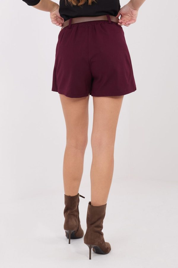 Red Skort in Pants, Trousers, Shorts with Spandex, Nylon and Viscose