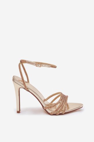yellow Heel sandals model 222256 Step in style