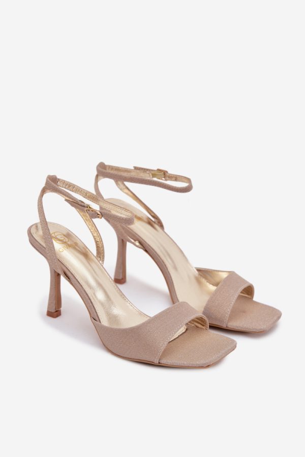 yellow Heel sandals model 222261 Step in style