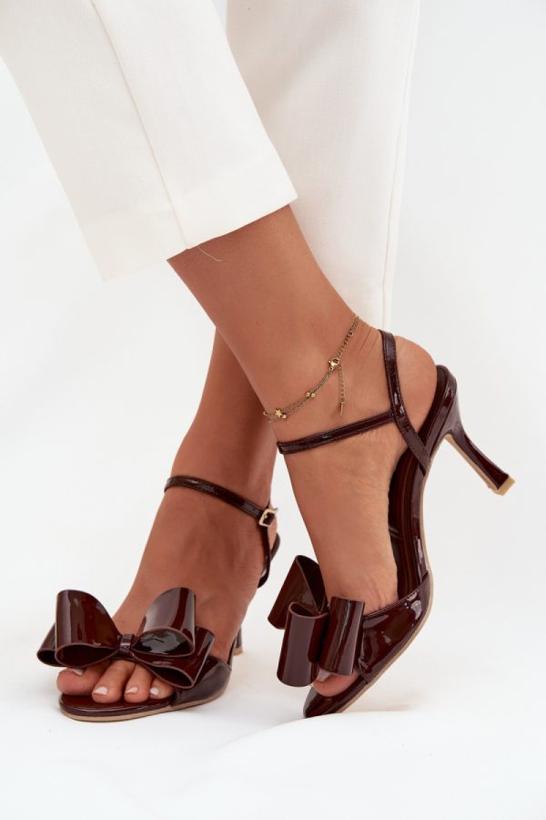 brown Heel sandals model 222271 Step in style