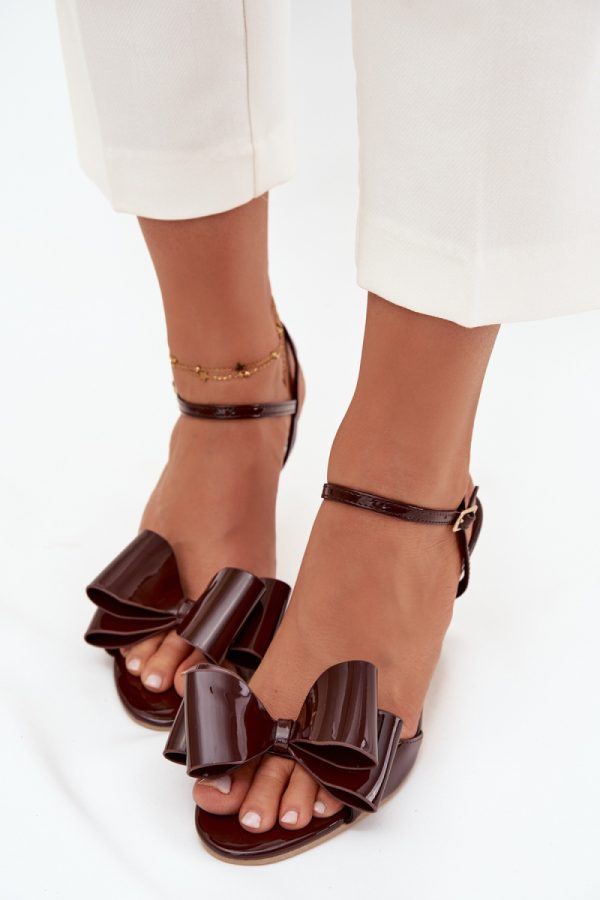 brown Heel sandals model 222271 Step in style