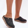 Grey Slippers in Slippers For Women with Fabric, Footbed and Sole Height
