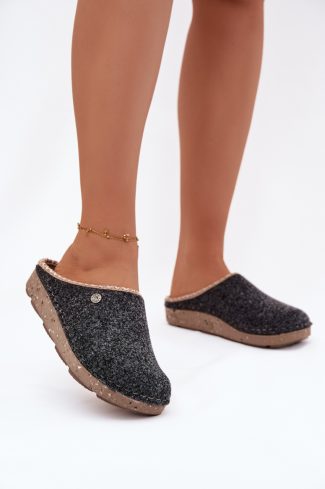 1106655.jpg Grey Slippers in Slippers For Women with Fabric, Footbed and Sole Height