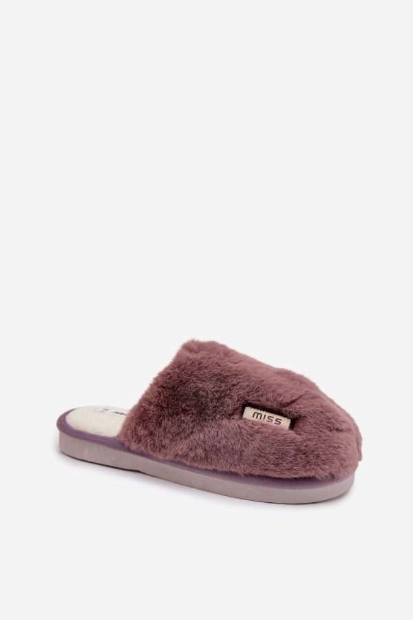 Violet Slippers in Slippers For Women with Fabric, Warmers, Footbed and Sole Height