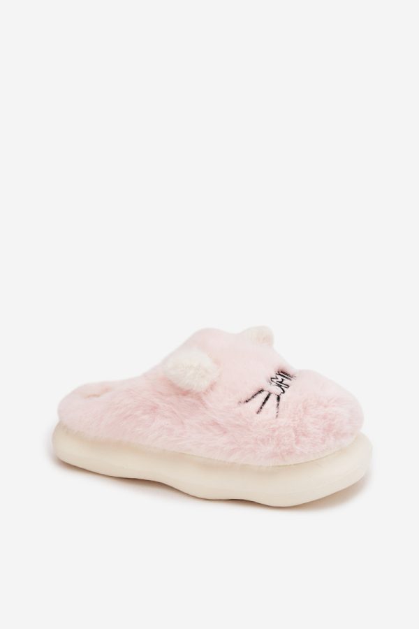 Pink Slippers in Slippers For Women with Fabric, Warmers, Footbed and Sole Height