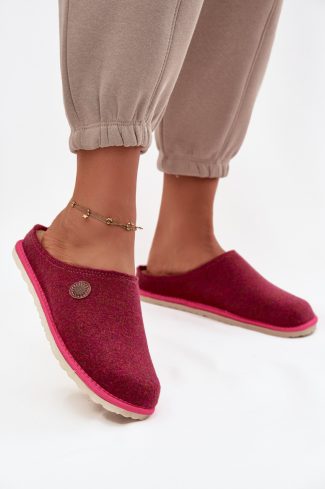 Pink Slippers in Slippers For Women with Fabric, Footbed and Sole Height