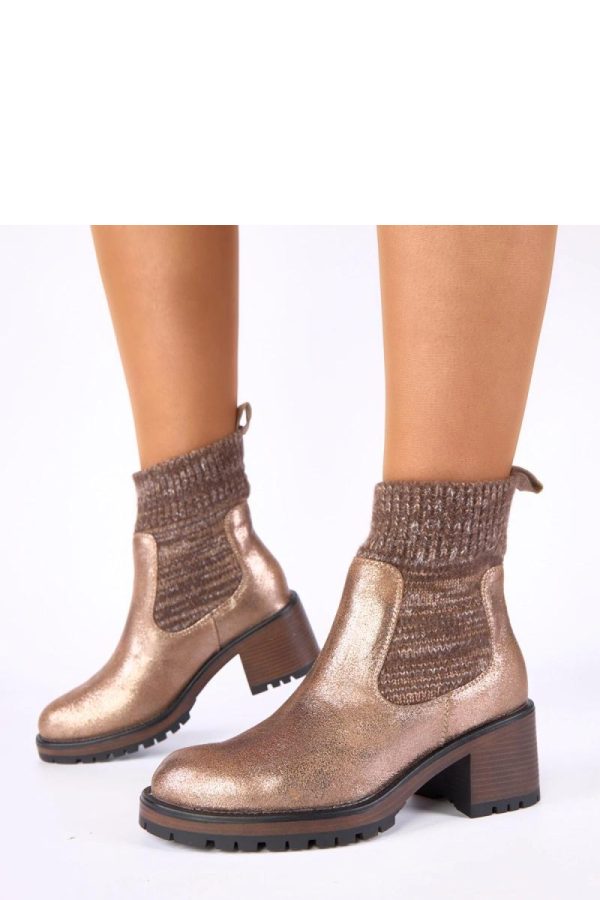 Yellow Heel Boots....Fabric, Footbed, Upper Height and Heel Height