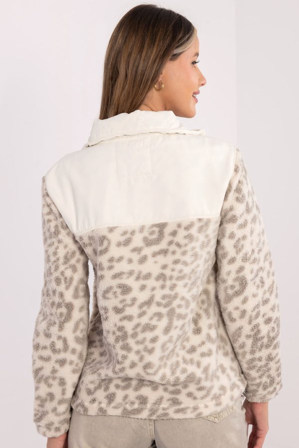 Beige Jacket in Women`s Coats, Jackets with Polyester